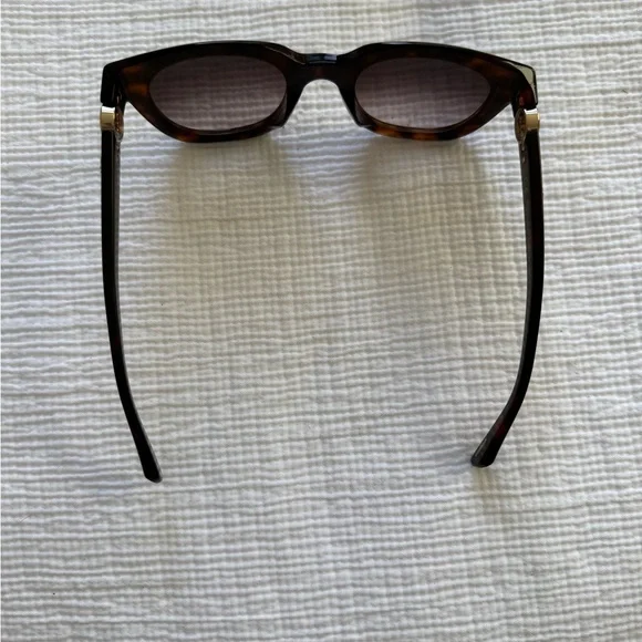 NWT Chopard Brown Sunglasses with Floating Diamonds and Gold Accents - Picture 11 of 13